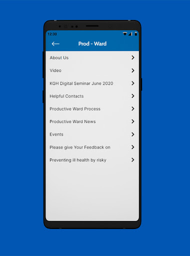 NGH Staff App Screen 3