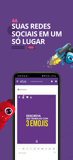 Android application Etus Gestão para redes sociais screenshort