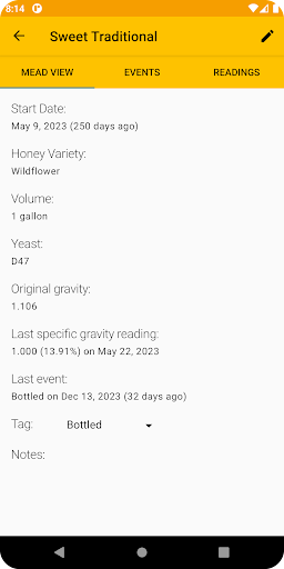 My Mead Screen 2