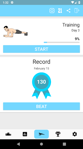 Android application Plank - 21 Day Challenge screenshort