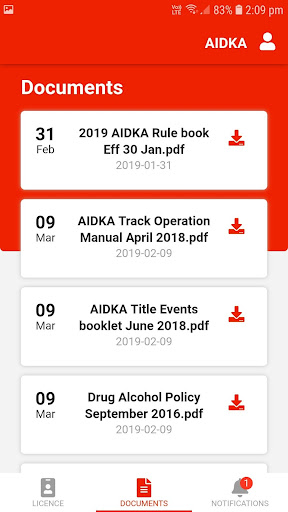 AIDKA Digital Licence Screen 2