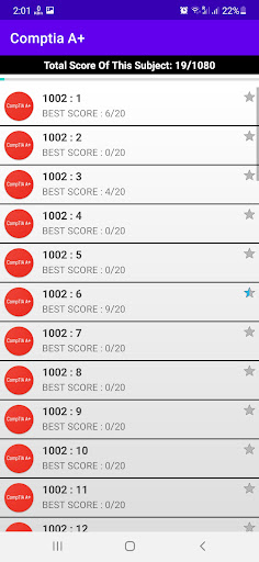 Android application CompTIA A+ Pro screenshort