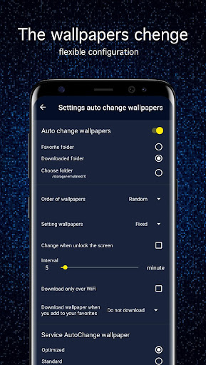Screenshot of Blue Wallpapers PRO