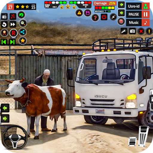 US Truck Driving Animal games logo
