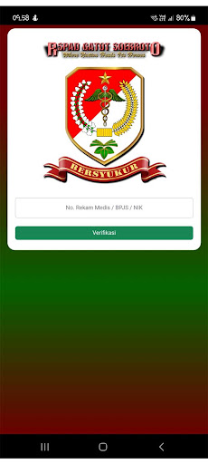 Android application RSPAD Gatot Soebroto - Mobile screenshort
