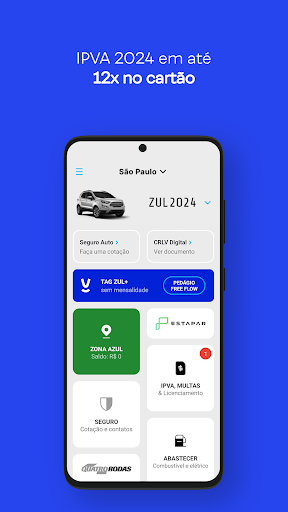 Android application Zul+ Zona Azul SP, IPVA, Tag + screenshort