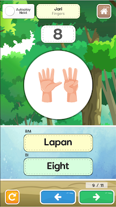Belajar Nombor 123 Dwibahasa - Screenshot 3