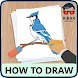 鳥を描く方法 - Androidアプリ