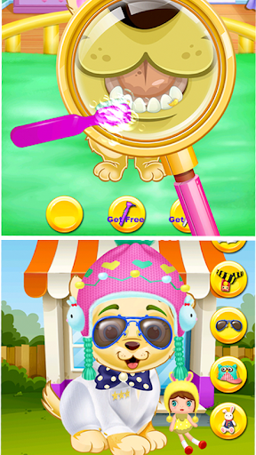 Screenshot of puppy newborn babyshower Games