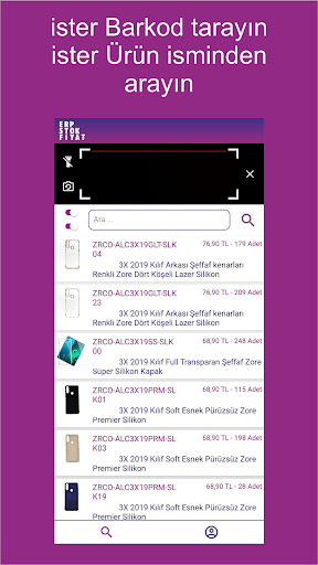 Android application ERP Stok screenshort