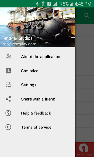 Android application Trek Gabon screenshort