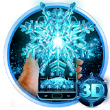 3D Frozen Snowflake Winter theme icon