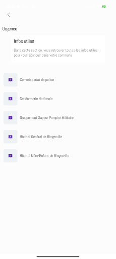 Android application M-Mairie screenshort
