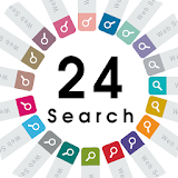 フラットデザイン検索ウィジェット-豊富の24色☆-無料 icon