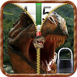 Dinosaur Zipper Screen Lock icon