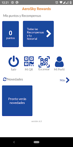 Android application AeroSky Rewards screenshort