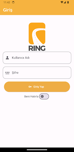 Android application Ring kurye screenshort