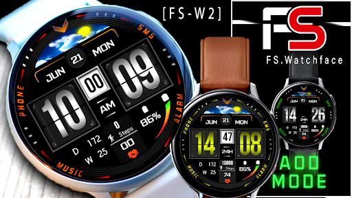 FS-W10 DIGITAL WATCHFACE Screen 2