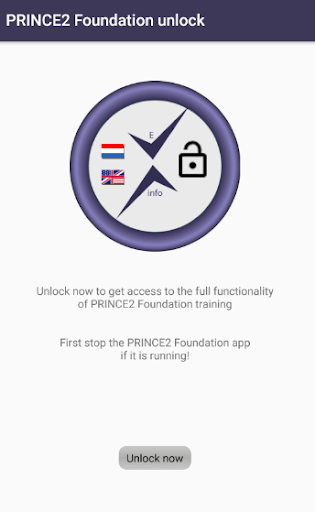 Android application PRINCE2 unlocker screenshort