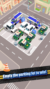 Embouteillage de parking 3D 