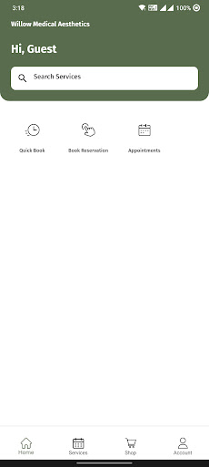Android application Willow Medical Aesthetics screenshort