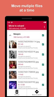 Move files to SD card Screenshot