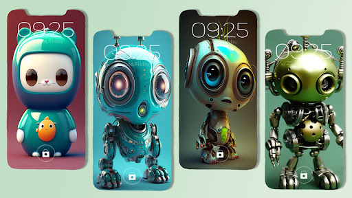 Cute Robot Wallpapers Screen 3
