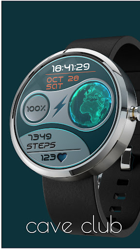 Earth Watch Face - animated Screen 3