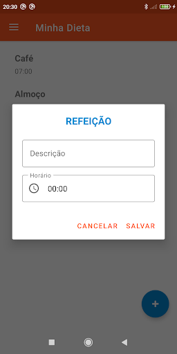 Minha Dieta Screen 2