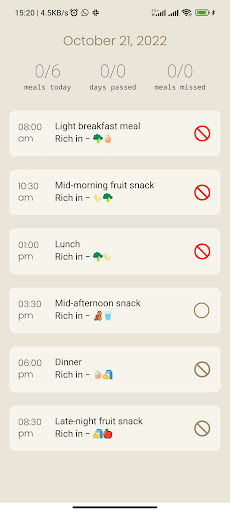 Android application A Simple Diet Plan screenshort