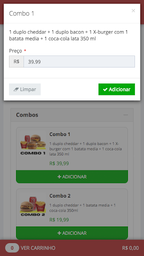 Adrena Burgers Screen 3