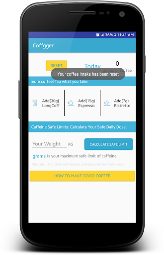 coffee logger Screen 3