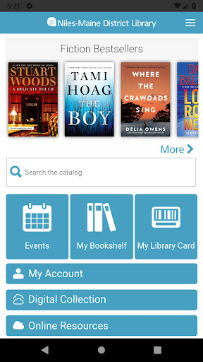 Android application Niles-Maine District Library screenshort