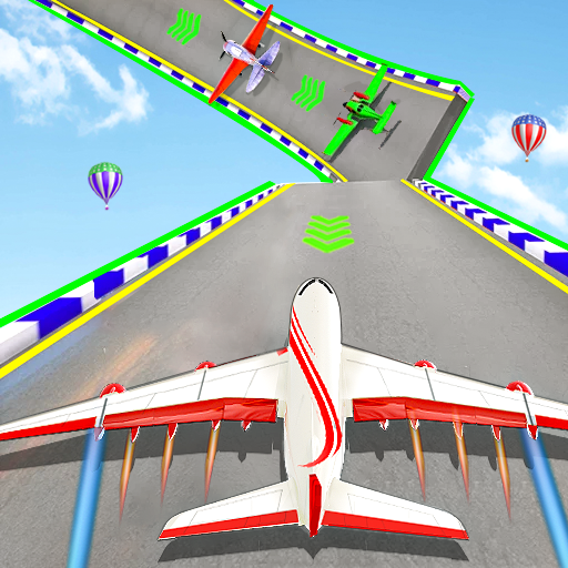 Airplane Mega Ramp Stunt Games