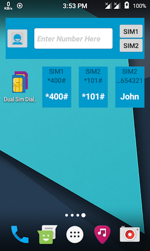 Dual Sim Dialer and Widget Screen 2