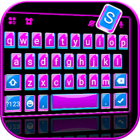 Тема для клавиатуры Pink Blue SMS