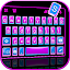Pink Blue SMS Keyboard Theme