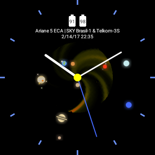 Space Watchface and Widget Screenshot
