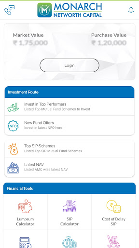 MNCL Mutual Fund Screen 3