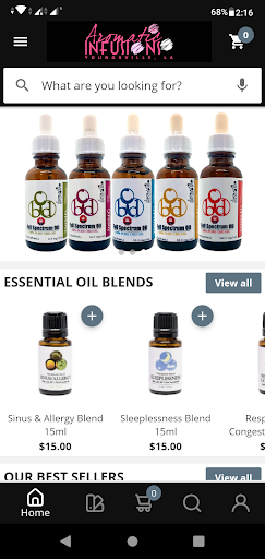 Android application Aromatic Infusions screenshort