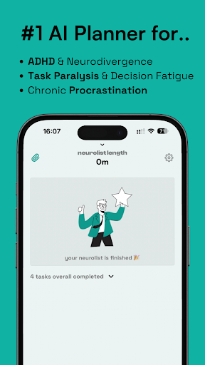 Screenshot of neurolist: AI Planner for ADHD