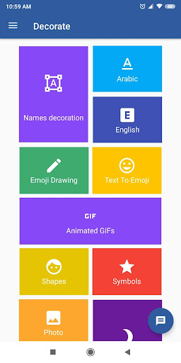 Android application Decorate -texts and images screenshort