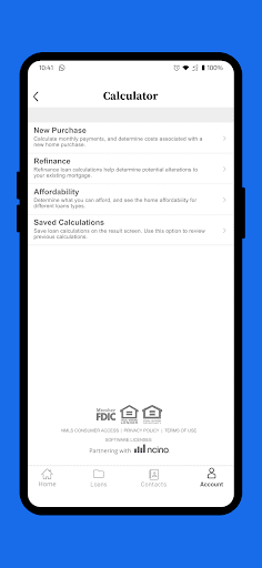Open Mortgage Mobile App Screen 3
