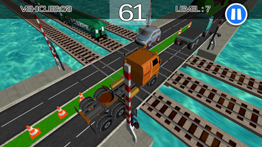 Railway Train Crossing