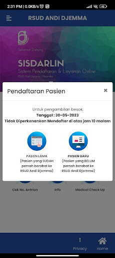 SISDARLIN Screen 3