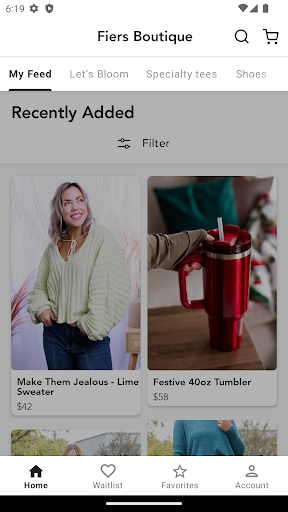 Screenshot of Fiers Boutique