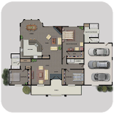 3D House Floor Plan Ideas icon