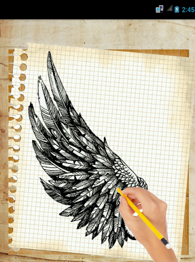 How to draw wings