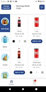Beverage Cart Sales App
