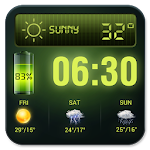 Cover Image of Download Weather Forecast Widget with Battery and Clock 16.6.0.6271_50157 APK